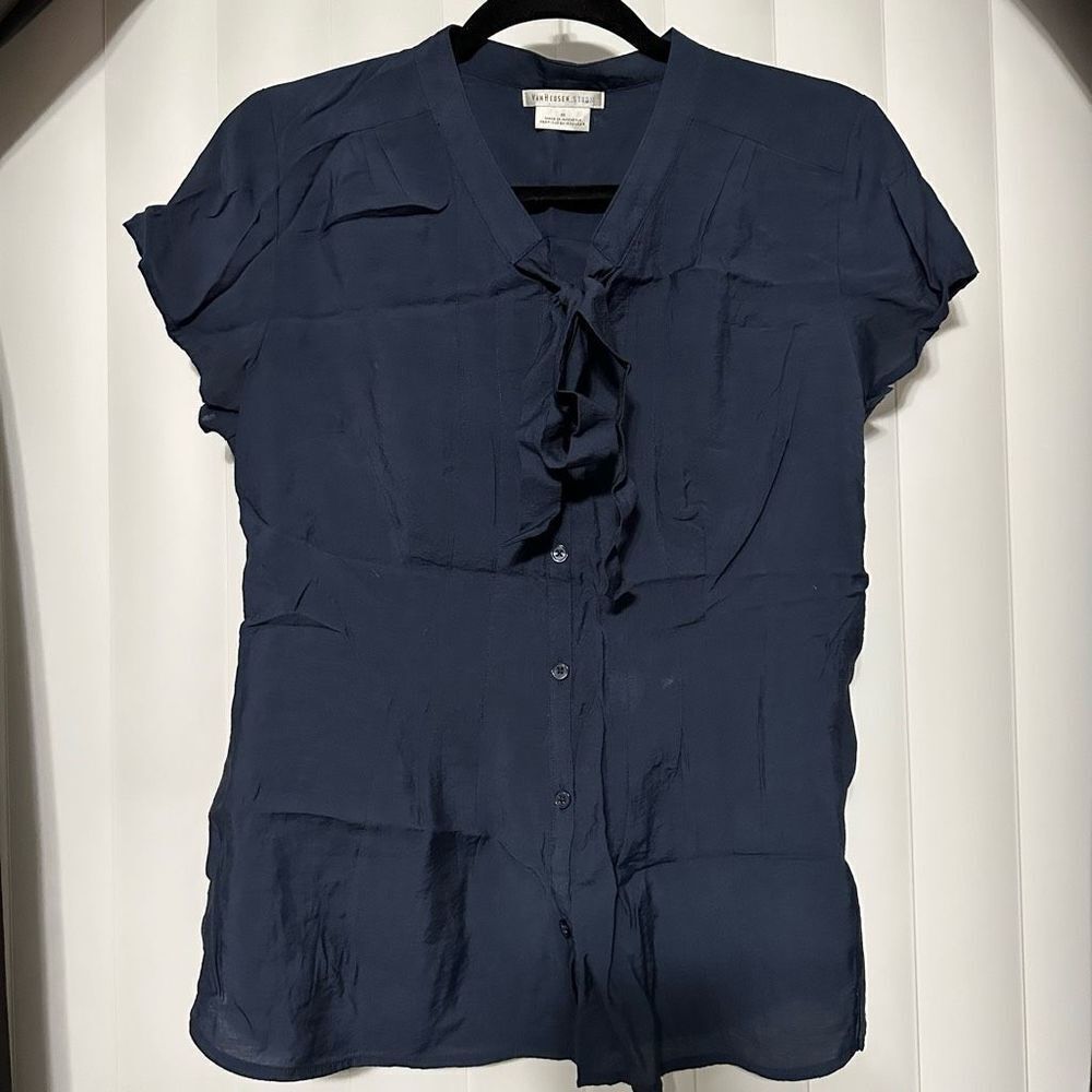 Vanheusen Studio Womans navy blue blouse
